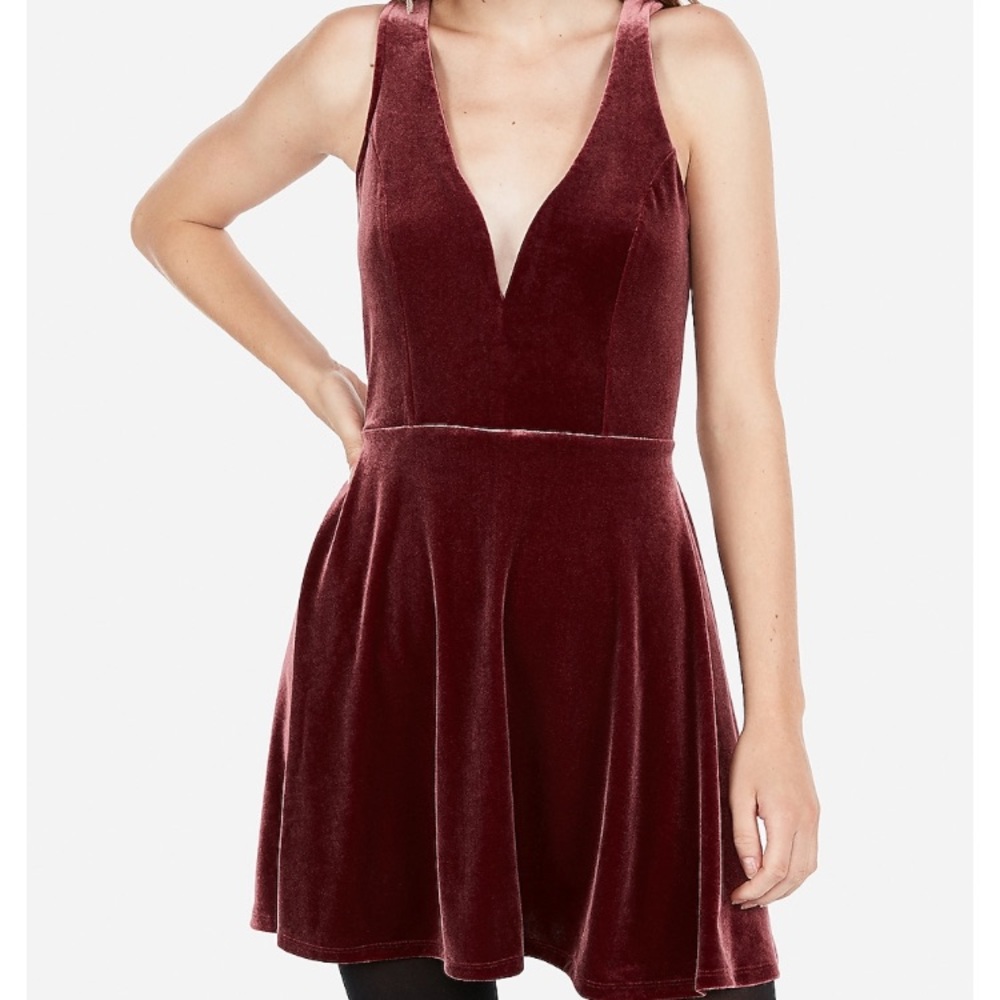 BNWT Express Velvet Dress sz L